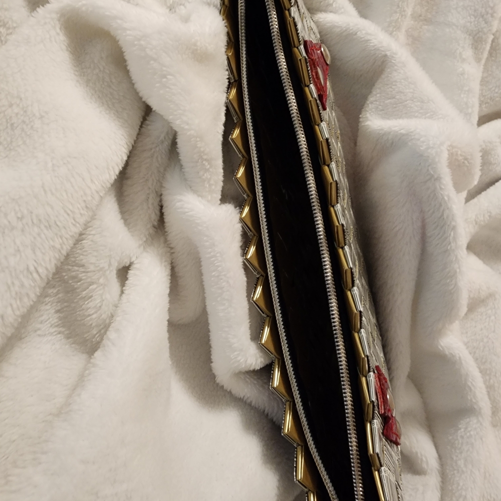 Nahui Ollin Barcode Pattern Candy Wrapper Clutch … - image 2